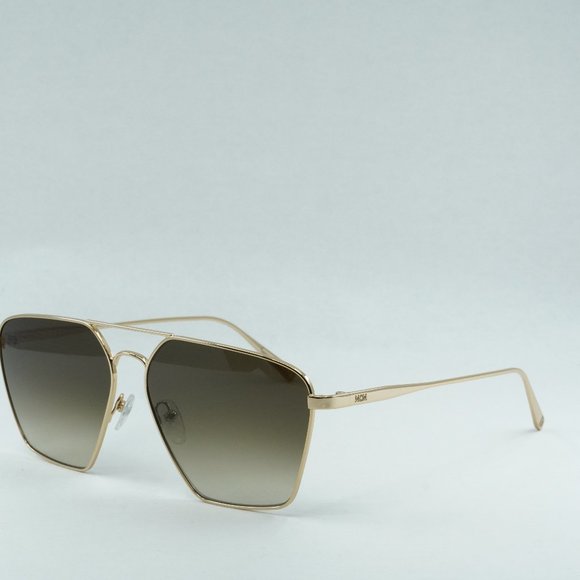 MCM Accessories - 💯 NEW MCM130S 739 SHINY GOLD KHAKI SUNGLASSES